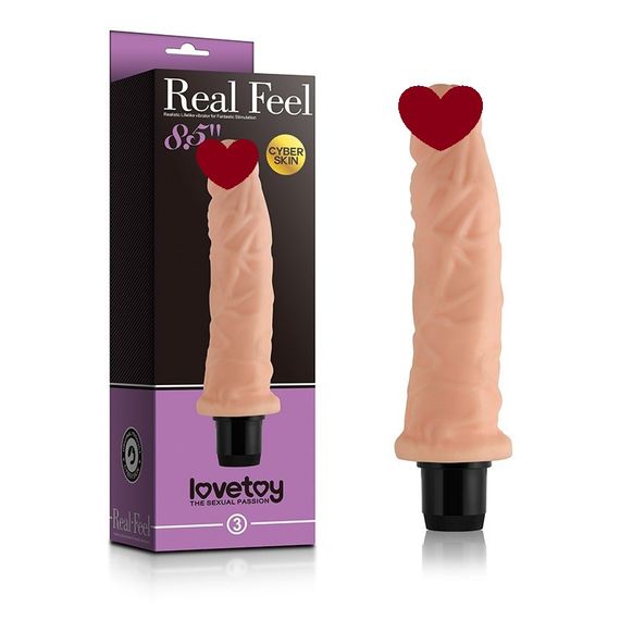 Вібратор 8.5 Real Feel Cyberskin Vibrator Sex Aura