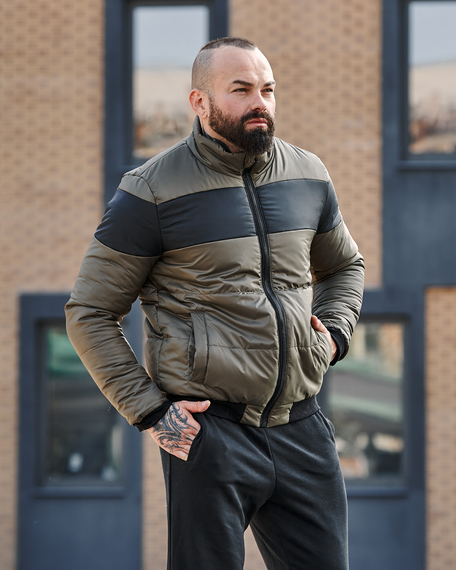 Куртка Ліон хакі чорний S XL