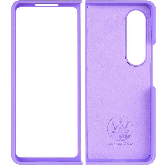 Чохол Foldables Silicone Cover Lakshmi (AAA) для Samsung Galaxy Z Fold4 Білий / White Бузковий / Dasheen | Зображення 2