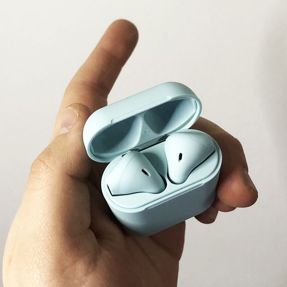 Бездротові bluetooth навушники i13S ProStar 5.0 з кейсом. Колір блакитний | Зображення 9