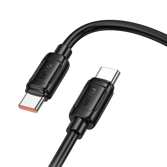 Дата кабель Hoco X115 Surpass Type-C to Type-C 240W (1m) Black | Зображення 2