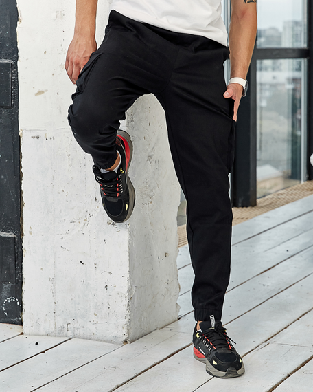 Штани Карго чорний S L | Зображення 6