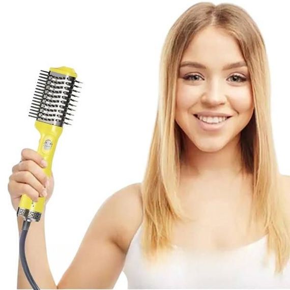 Фен-щетка для укладки волос VGR V497 Желтый