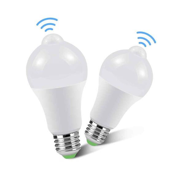 Лампа светодиодная с датчиком движения E27, 12Вт LED