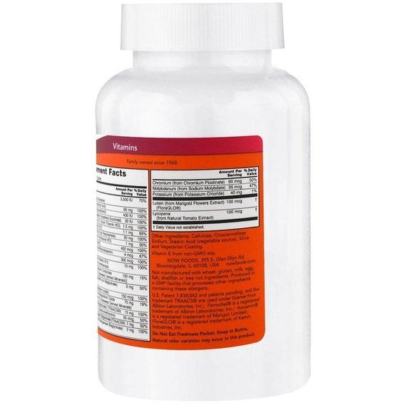 Витаминно-минеральный комплекс NOW Foods Daily Vits 250 Tabs | Зображення 2