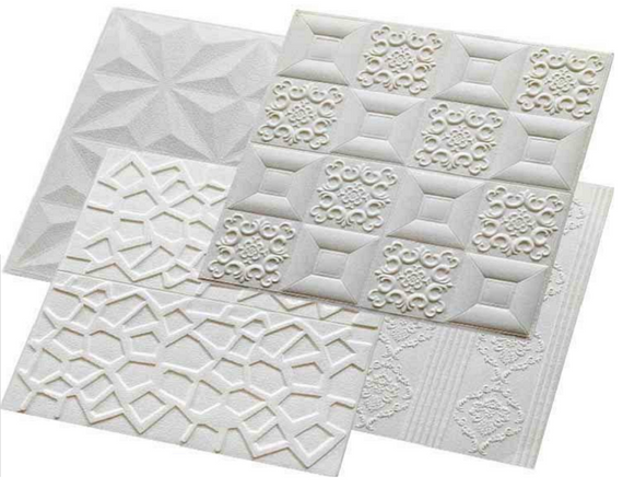 Стельова 3D панель самоклеюча на стелю наклейка ПВХ Самоклейка 3Д 70*70 см * 6,5 мм | Зображення 4