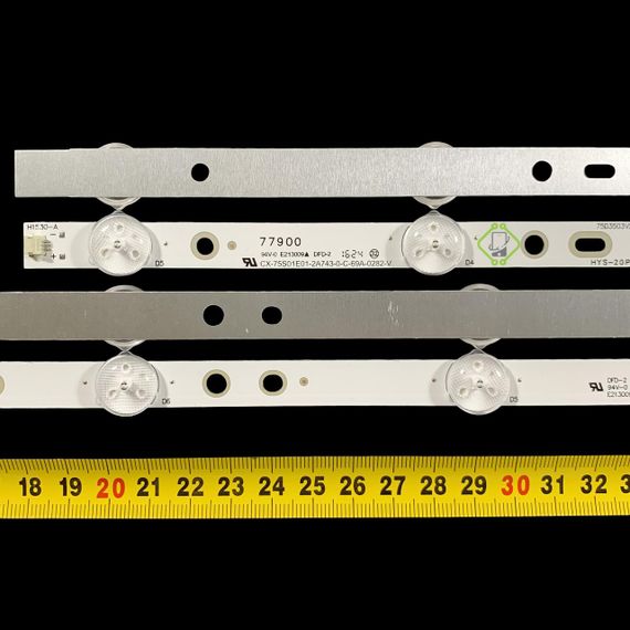 LED підсвітка Sony TV 75" inch 3V 5/8-led CX-75S01E01 KDL-75W855C KDL-75W850C 750TV07 750TV08 V1 28шт. | Зображення 4