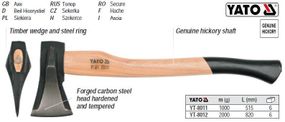 Топор сокира колун m=1 кг l=820 мм YATO-8012