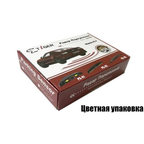 Парктронік TIGER PS-43/LED/4 датчики D=18мм/конектор/сiрий/сiрий | Зображення 1