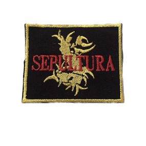 Нашивка на одежду (термо) Sepultura 83*67 мм Чорний