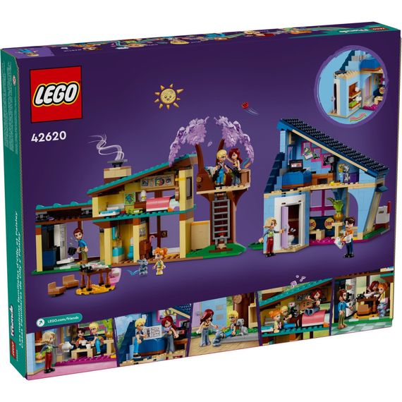 Конструктор LEGO Friends Родинні будинки Оллі й Пейслі 1126 деталей (42620) | Зображення 7