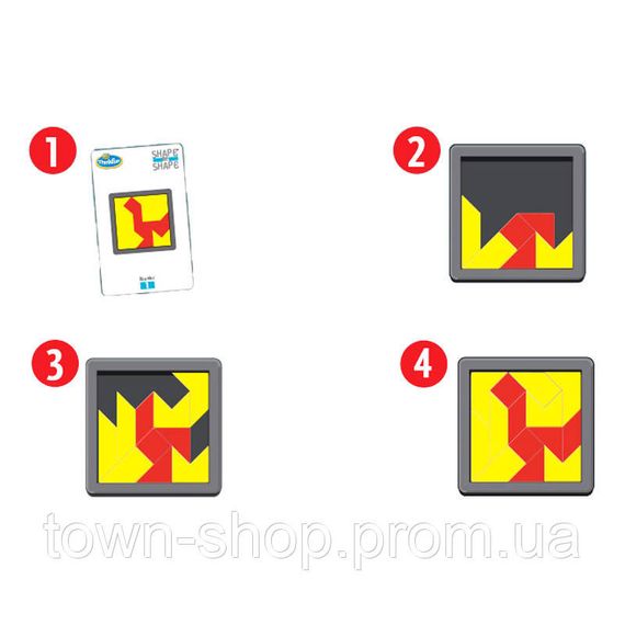 Игра-головоломка Shape By Shape | ThinkFun 5941, 14 деталей | Зображення 1