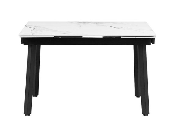 Прямоугольный стол Ashwood DT-2402, столешница керамика белая глянцевая white glossy ceramics 12 мм, размер 120-180х80 см | Зображення 3
