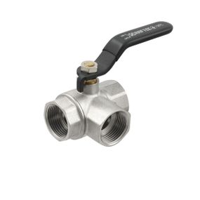 Кран кульовий триходовий Raftec BLACK 3/4" ВВ DN20 (TDRH02)