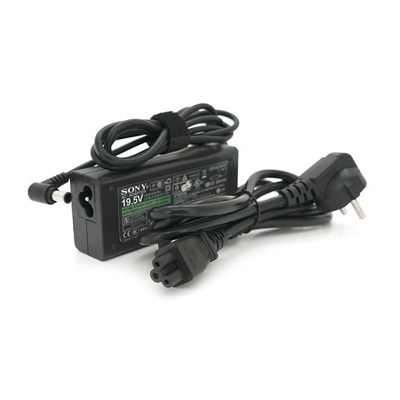 Блок живлення MERLION для ноутбука SONY 19.5V 3,9A (76 Вт) штекер 6.5*4.4мм, довжина 0,9м + кабель живлення | Зображення 1