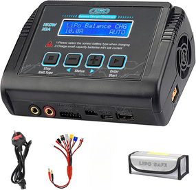 LiPo зарядное устройство C150 150W 10A AC/DC, баланс м поддержка Li-ion/LiFe/NiMH/NiCd/LiHV/Pb BMS контроллер