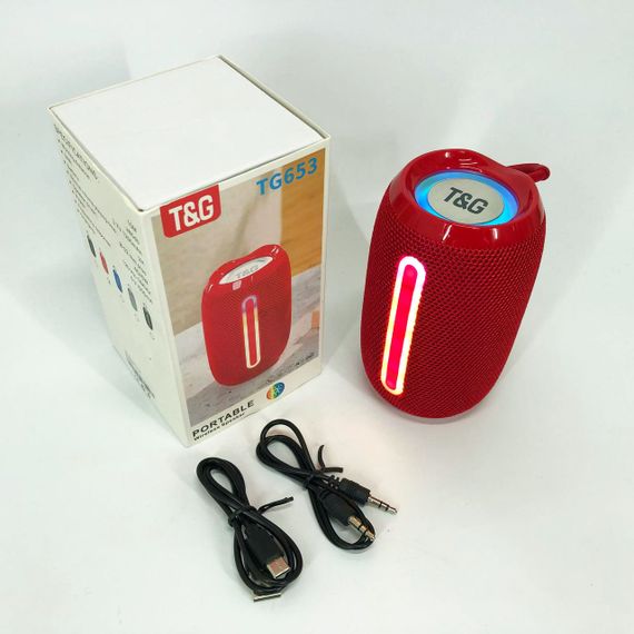 Bluetooth стерео колонка з радіо TG653, Бездротова блютуз колонка в дорогу Гучна Bluetooth QG-94 | Зображення 7