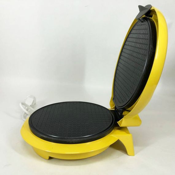 Вафельниця кругла Magio MG-397 1 секція 750 Вт, Електровафельниця для тонких AQ-508 вафель, електрична | Зображення 8