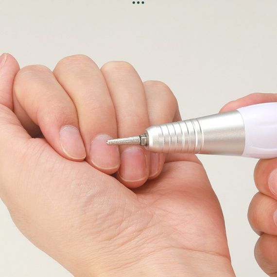 Портативный Фрезер для ногтей Nail Drill YT-928 аккумуляторный с индикатором заряда на 35 000 оборотов | Зображення 3