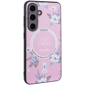 TPU+PC чехол Secret Garden with MagFit для Samsung Galaxy S23 FE Pink