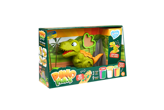 Набор для лепки с тестом "Dino Max" Lovin 41173 | Зображення 1