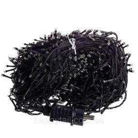 Гірлянда Різдвяна фея вулична 100 (м) 1000 LED чорний провід Білий CF1000L100MBW