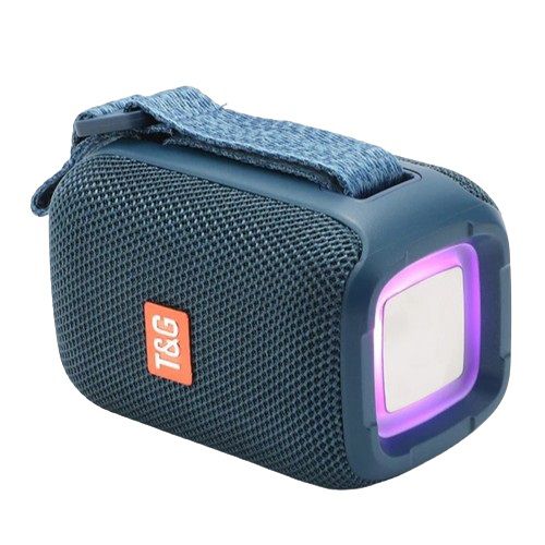 Портативная Bluetooth колонка TG339 5W с RGB подсветкой. Цвет: синий