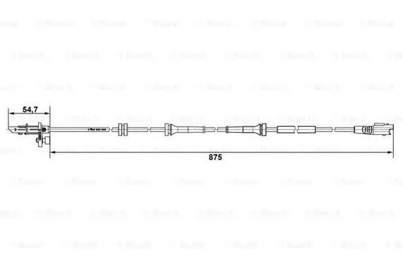 Датчик ABS FIAT SCUDO, PEUGEOT EXPERT, CITROËN JUMPY, BOSCH (0265007790) | Зображення 4