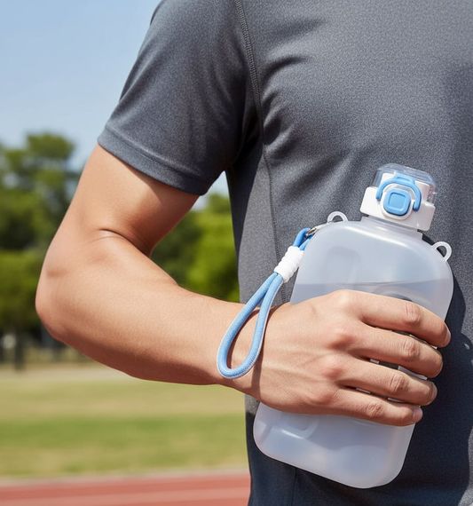Спортивная бутылка SUMMER (750 мл) - Эко-пластик BPA-free, Белый градиент | Зображення 7