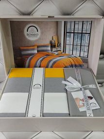 Постельное белье Romeo Ran.THICK YELLOW Ранфорс Хлопок Евро размер
