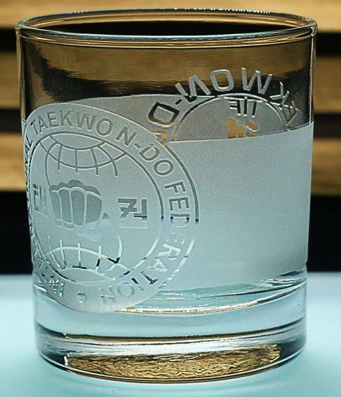 Стакан 300 мл Теквандо ITF с гравировкой стеклянный стакан подарок для спортсмена тренера | Зображення 2