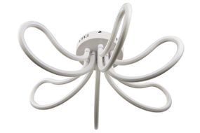 Люстра світлодіодна стельова LED світильник для квартири на стелю лед з пультом 25583 Білий 26х71х71 см.