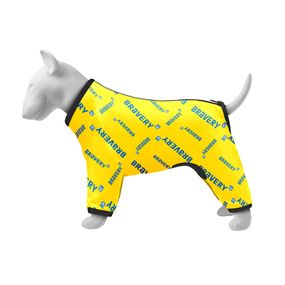 Вітровка для собак WAUDOG Clothes, малюнок "Сміливість", M35, В 59-62 см, С 37-40 см