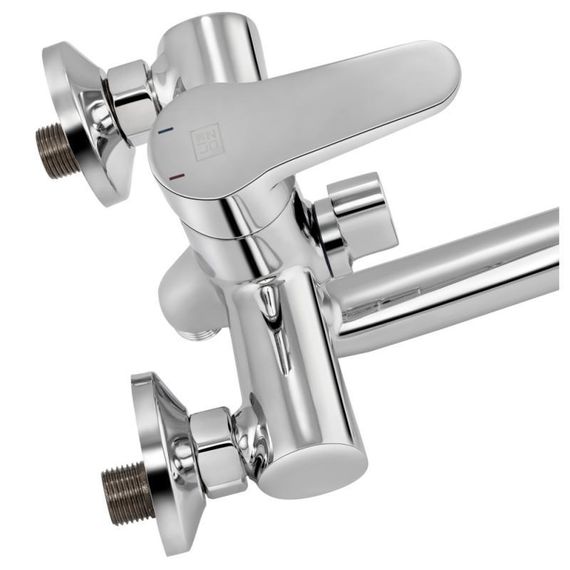 Смеситель для ванны Lidz Nicole 006 с поворотным изливом (c душевым гарнитуром) (k35) LDNIC006CRM22139 Chrome | Зображення 4