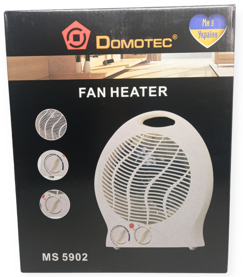 Тепловентилятор дуйчик нагрівач електрообігрівач 2000 Вт Domotec MS 5902 дуйка дуйчик | Зображення 4