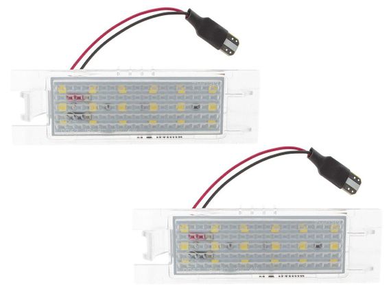 Opel Corsa D (06-11) LED подсветка номерного знака пара (2 шт), Опель Корса Д