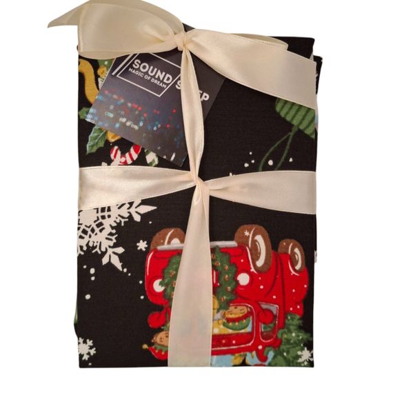 Скатертина SoundSleep Charms новорічна водостійка 110х140 см чорна (2800004658553) | Зображення 3
