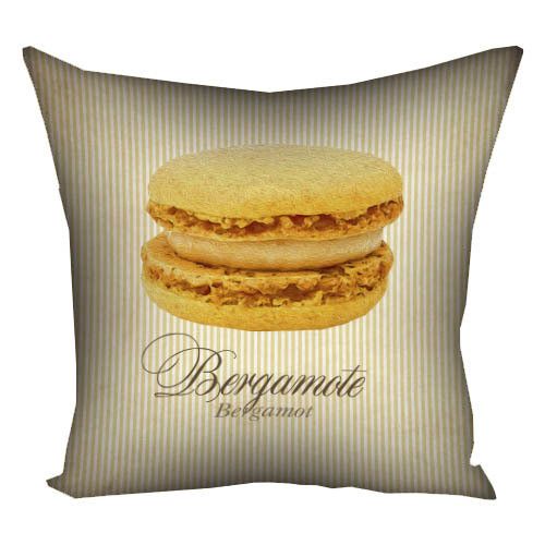 Подушка габардинова з принтом Macaroons bergamote 30x30 (3P_SWE015)