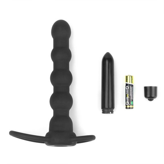 Насадка для двойного проникновения - Anal Indulgence Collection Vibrating Rock Balled Double Prober Sex Aura | Зображення 9