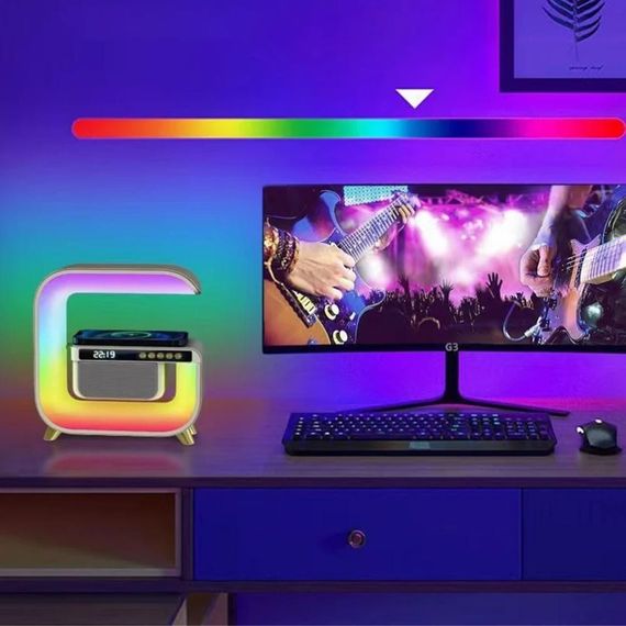 Світлодіодний нічник з бездротовим заряджанням та Bluetooth-колонкою G3 (42944-G3_812) | Зображення 5