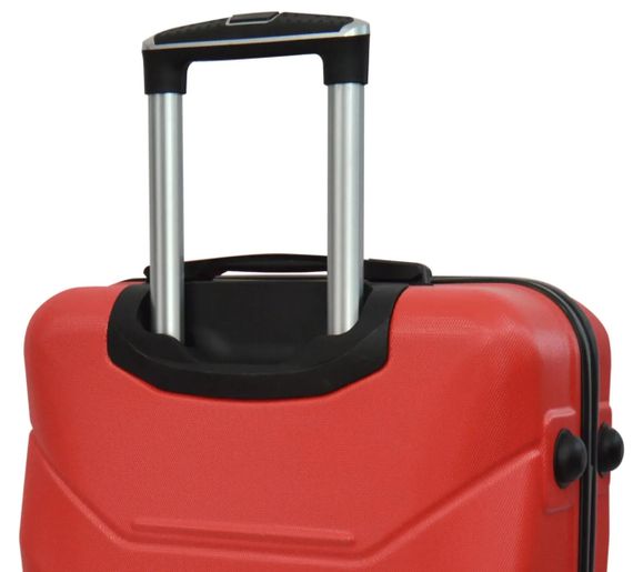 Набір валіз Bonro 2019 2 шт пластикові дорожні на колесах червоний (42401077) | Зображення 4