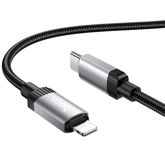 Дата кабель Hoco X117 Star Type-C to Lightning 27W (1m) Black | Зображення 1