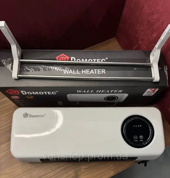Настенный обогреватель Domotec MS-5963 White 2000Вт с пультом и сушилкой | Зображення 4