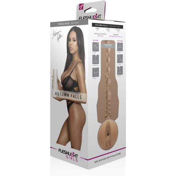Мастурбатор Fleshlight Girls: Autumn Falls - Peaches, зі зліпка ануса, дуже ніжний | Зображення 3