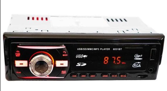 Автомагнітола 6031BT Bluetooth автомобільна магнітола Чорний | Зображення 1
