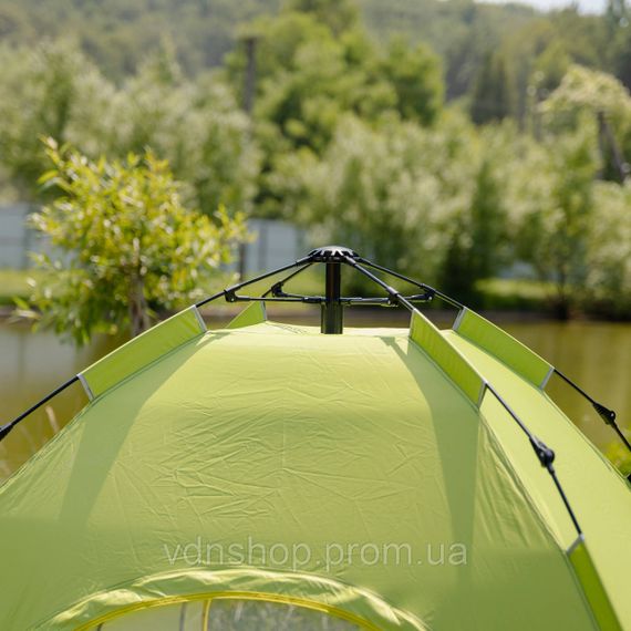 Намет кемпінговий 2 на 2 метри автоматичний для риболовлі походу туристичний LU-019M Салатовий | Зображення 5