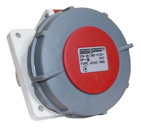Розетка 4242 PRO срытая 3Р+PЕ 32А 380В IP67 Ny95503767