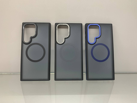 Samsung Galaxy S23 Ultra протиударний чохол Armor MagSafe Matte синій | Зображення 1