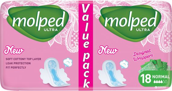 Гігієнічні прокладки Molped Ultra Ultra Normal Eco 18 шт