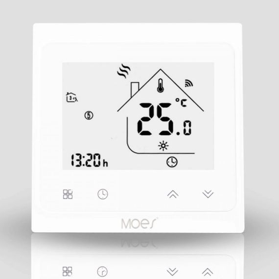 Wi-fi регулятор водяного теплого пола Moes White (BHT-002-GALWW)